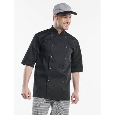 Chaud Devant Chef Jacket Hilton Poco Black Short Sleeve (A063147)